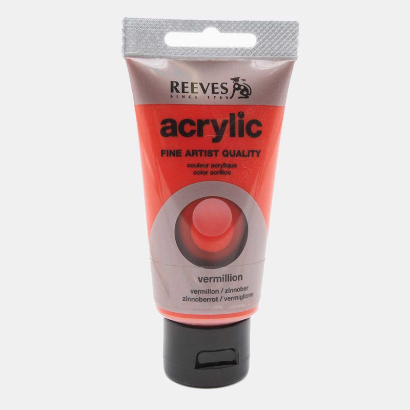 Reeves Acrylic Paint - 75ml - Vermillion - Вермилион