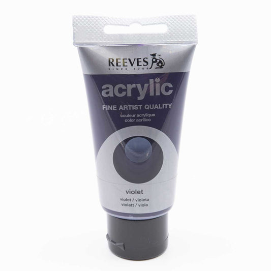 Reeves Acrylic Paint - 75ml - Violet - Биолетов