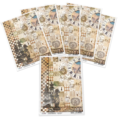 Piuma A4 Decoupage Paper - Reform Club - CBRP041