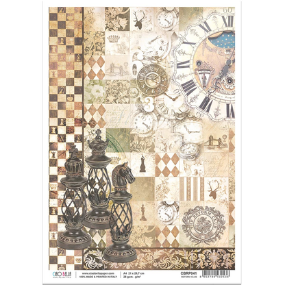 Piuma A4 Decoupage Paper - Reform Club - CBRP041