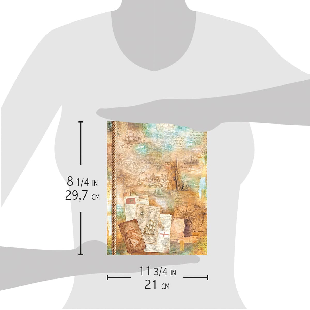 Piuma A4 Decoupage Paper - Repubbiche Marinare - CBRP030