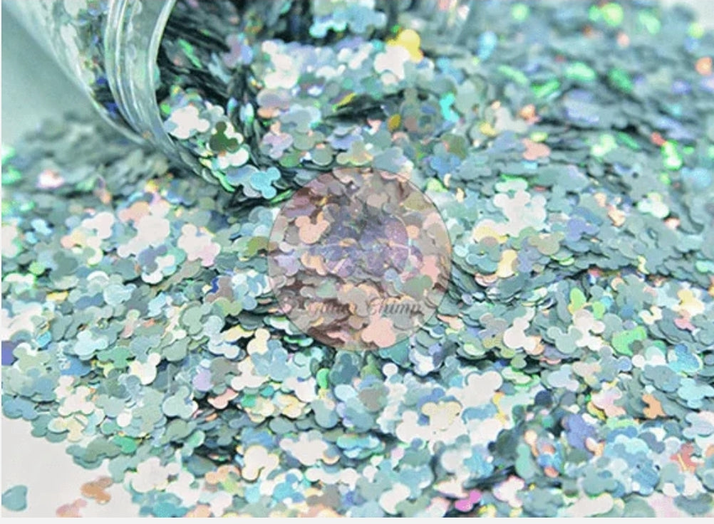 Glitter Chimp - Disco Mouse - Holographic Shape Glitter
