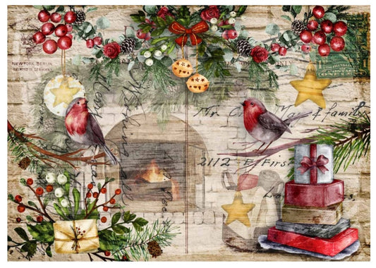 Decoupage Queen - Festive Robins