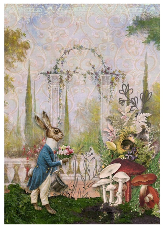 Decoupage Queen - Gentlemen Bunny - A4 size