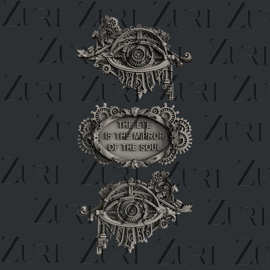 Zuri Steampunk Eyes - 9.57 x 17.78 x 0.71cm