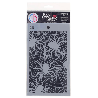 Ciao Bella MSB028 - Stencil - Spiders - 12.7 x 20.3cm