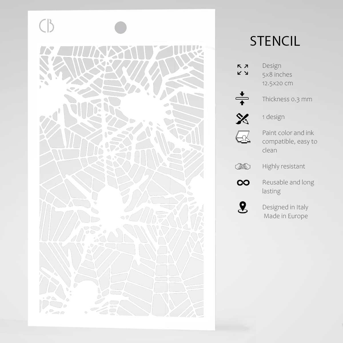 Ciao Bella MSB028 - Stencil - Spiders - 12.7 x 20.3cm