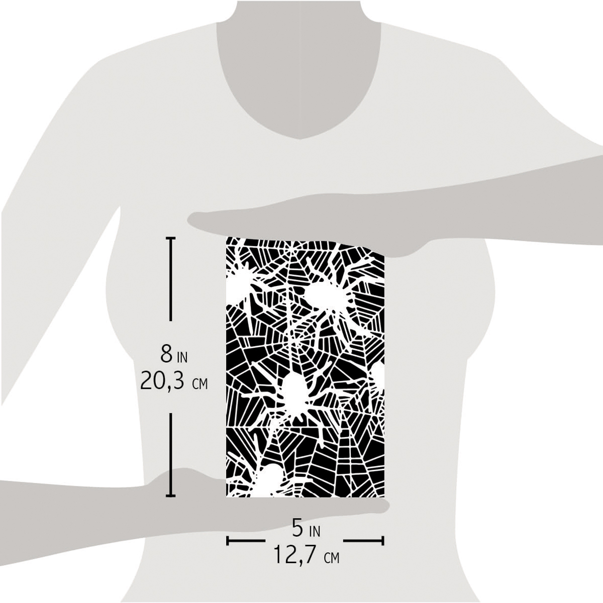 Ciao Bella MSB028 - Stencil - Spiders - 12.7 x 20.3cm