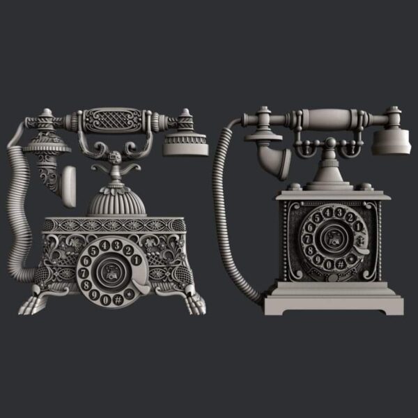 Zuri Vintage Phones - 25cm x 13.5cm x 1.7cm
