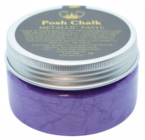 Posh Chalk Smooth Metallic Paste - Violet - Виолетов