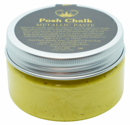 Posh Chalk Smooth Metallic Paste - Yellow Canary Cadmium - Жълт Канарски кадмий