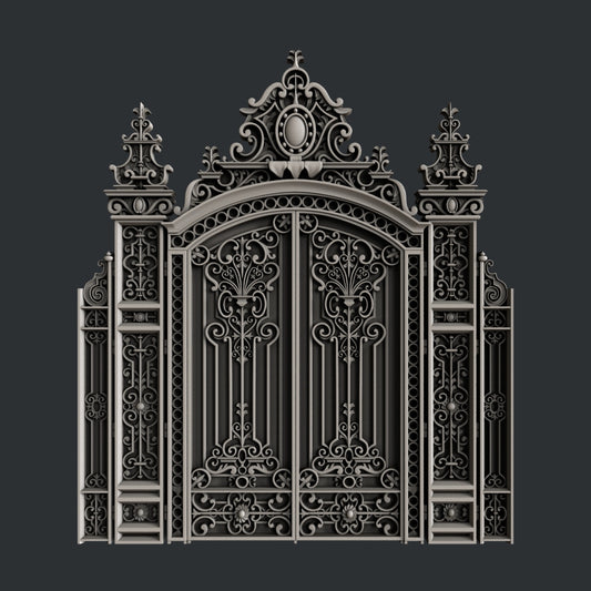 Zuri Ornate Gate - 12.cm x 11.4cm x 0.78cm