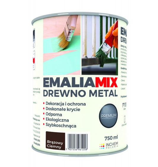 Drewno Metal - Боя за метал и дърво - Metal and Wood - тъмно кафяво /Dark Brown