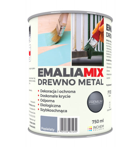 Drewno Metal - Боя за метал и дърво - Metal and Wood - Сив/Grey
