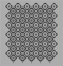 Posh Chalk Stencil - Floor Tile