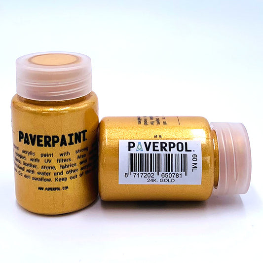 Paverpaint Акрилна метална боя - 24K злато - 60 мл