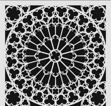 Posh Chalk Stencil - Stone Rosette