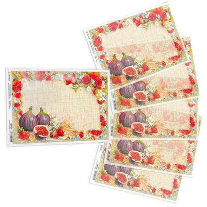 Piuma A4 Decoupage Paper - Sweet Countryside - CBRP098