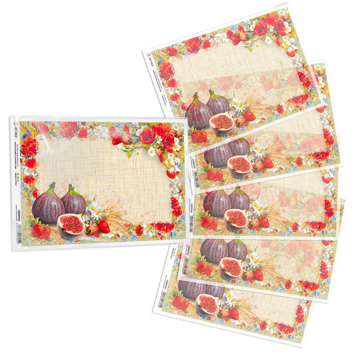 Piuma A4 Decoupage Paper - Sweet Countryside - CBRP098