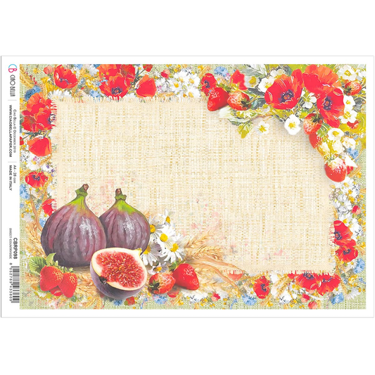 Piuma A4 Decoupage Paper - Sweet Countryside - CBRP098