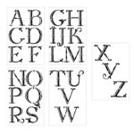 Artisan Enhancements - Stencil - Small Vintage Alphabet